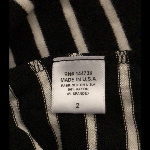 🆕 Black and White Striped Tank Dress, Sz M 🖤 - Picture 5 of 8